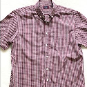 UNTUCKit Red and White Checkered Men's Shirt